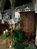 lectern and pulpit