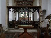 rood screen from west