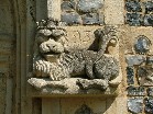 headstop lion at the south doorway