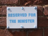 reserved for the minister