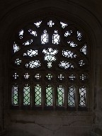 Victorian tracery in medieval processional way