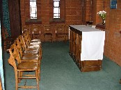 Blessed Sacrament chapel, now used for quiet prayer